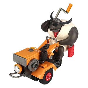 اسباب بازی ماشین چمن زن نارنجی و گاو باغبان MR.Cow Funny Tractor toy_اسباب بازی
